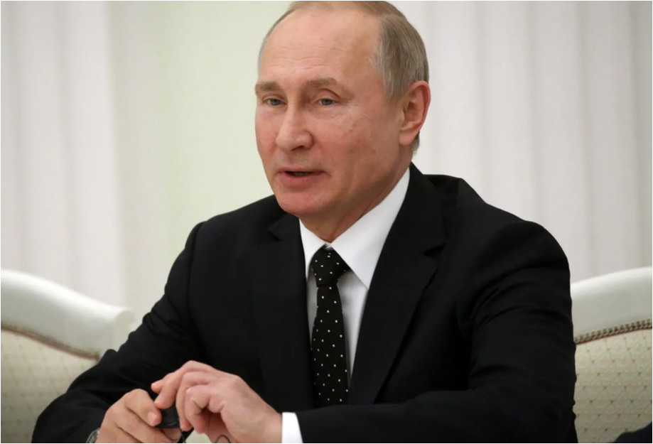 الرئيس الروسي فلاديمير بوتين خلال تصريح حول التعاون مع باكستان لمكافحة الإرهاب