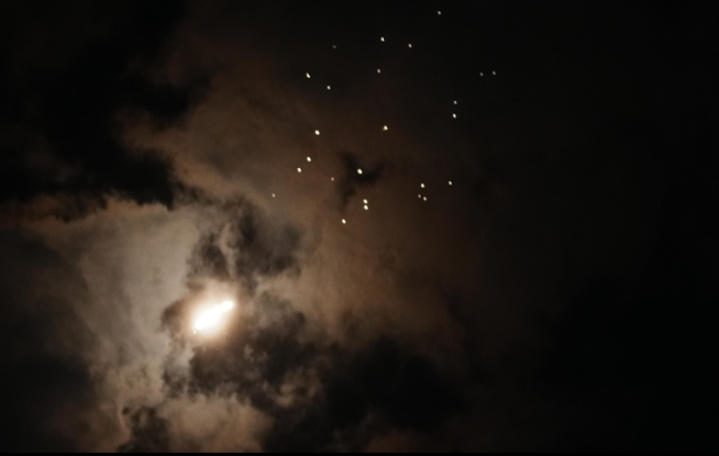 اعتراض صواريخ باليستية في سماء الرياض بواسطة الدفاعات الجوية السعودية