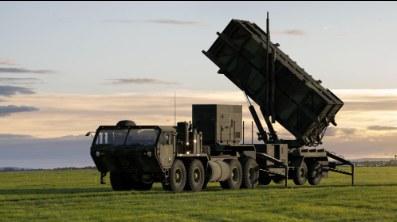 منظومة باتريوت للدفاع الجوي خلال نشرها لاعتراض الصواريخ