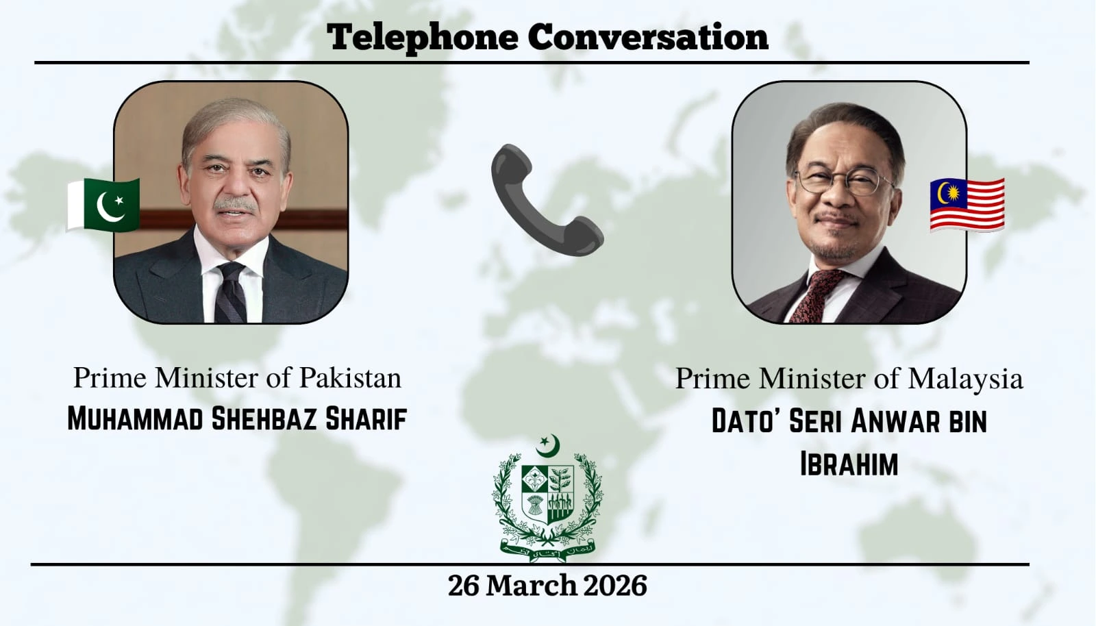 باكستان وماليزيا تؤكدان عزمهما المشترك على إنهاء التوتر في الشرق الأوسط، في وقت تحظى فيه الجهود الدبلوماسية لرئيس الوزراء شهباز شريف بتقدير واسع على المستوى الدولي