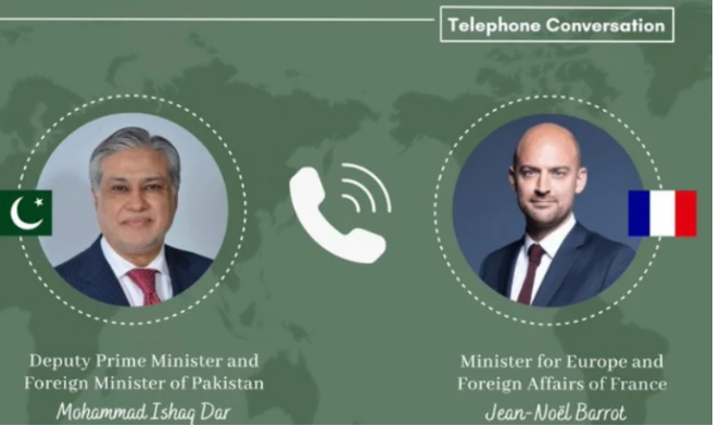 اتصال هاتفي بين إسحاق دار وجان نويل بارو لبحث الهدنة في لبنان