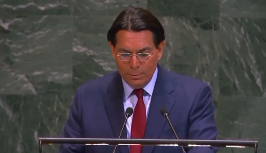 مسؤول إسرائيلي يلقي كلمة في الأمم المتحدة حول التوترات في الشرق الأوسط