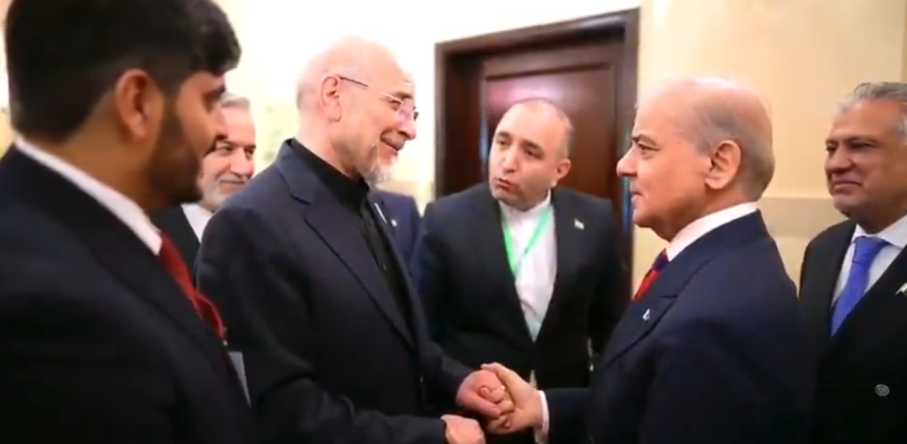 لقاء شهباز شريف مع الوفد الإيراني في إسلام آباد