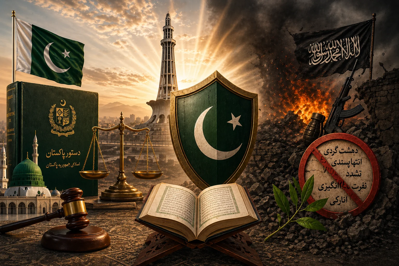 أكدت الأوساط الدينية والقانونية في باكستان أن العمليات المسلحة التي تشنها جماعات فتنة الخوارج تخالف صريح الشريعة الإسلامية والدستور الوطني وتعتبر بغياً وفساداً في الأرض