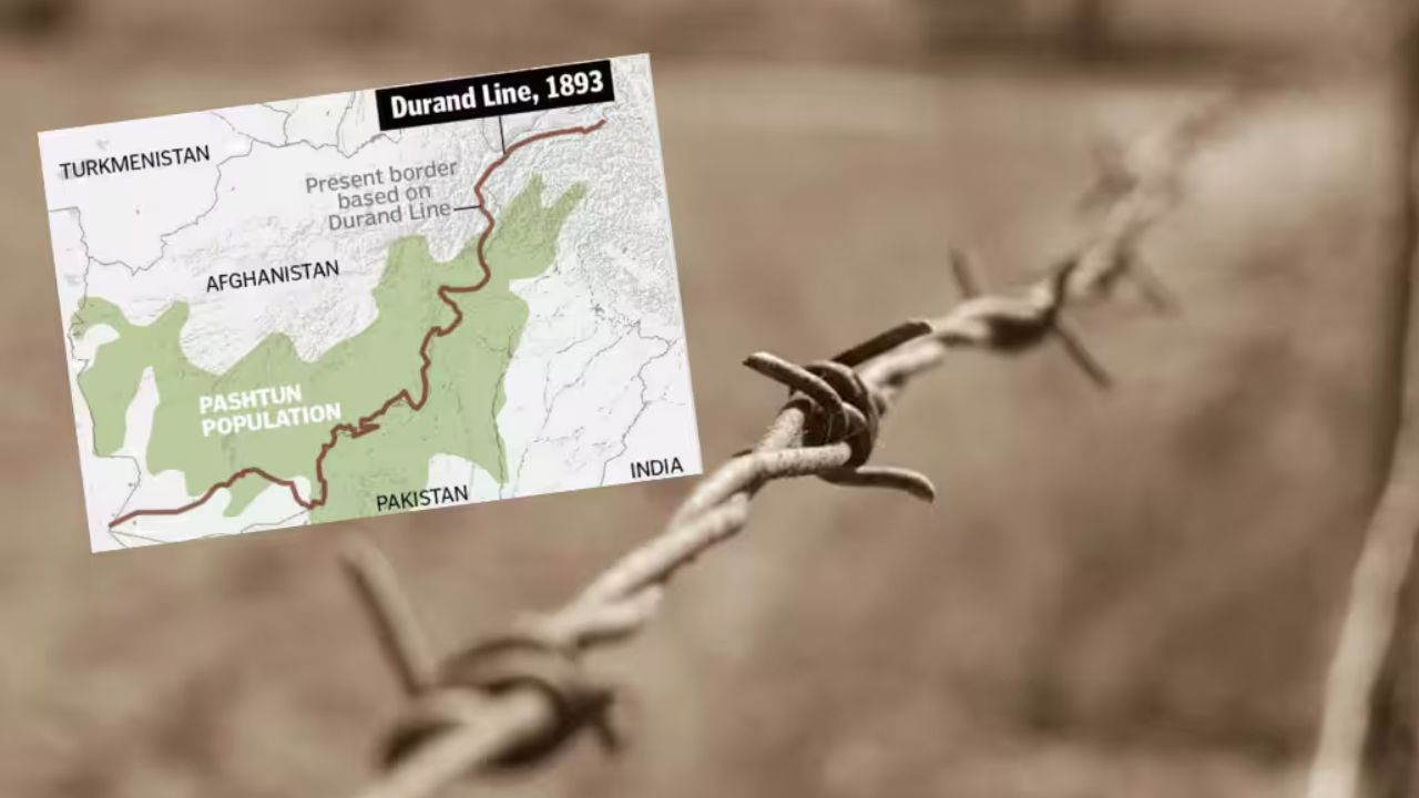 حدود باكستان أفغانستان خريطة وسياج حدودي