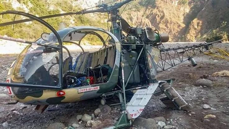 مروحية عسكرية هندية من طراز تشيتا خلال عمليات في منطقة لاداخ