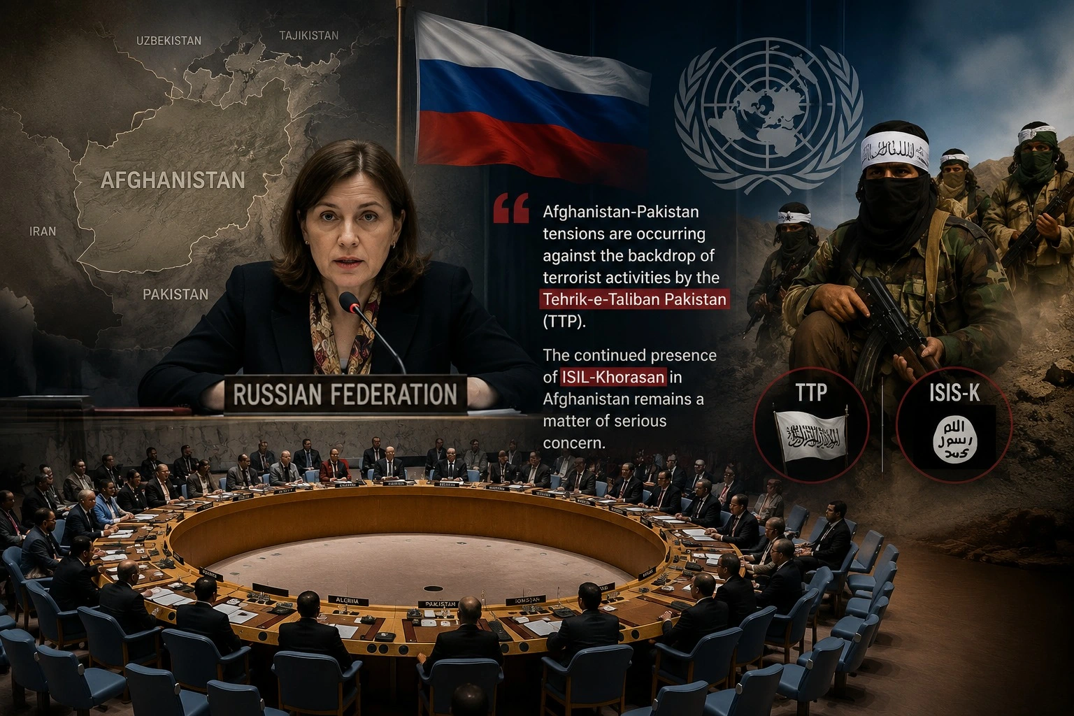 جلسة في مجلس الأمن حول Afghanistan Terror Threat وTTP