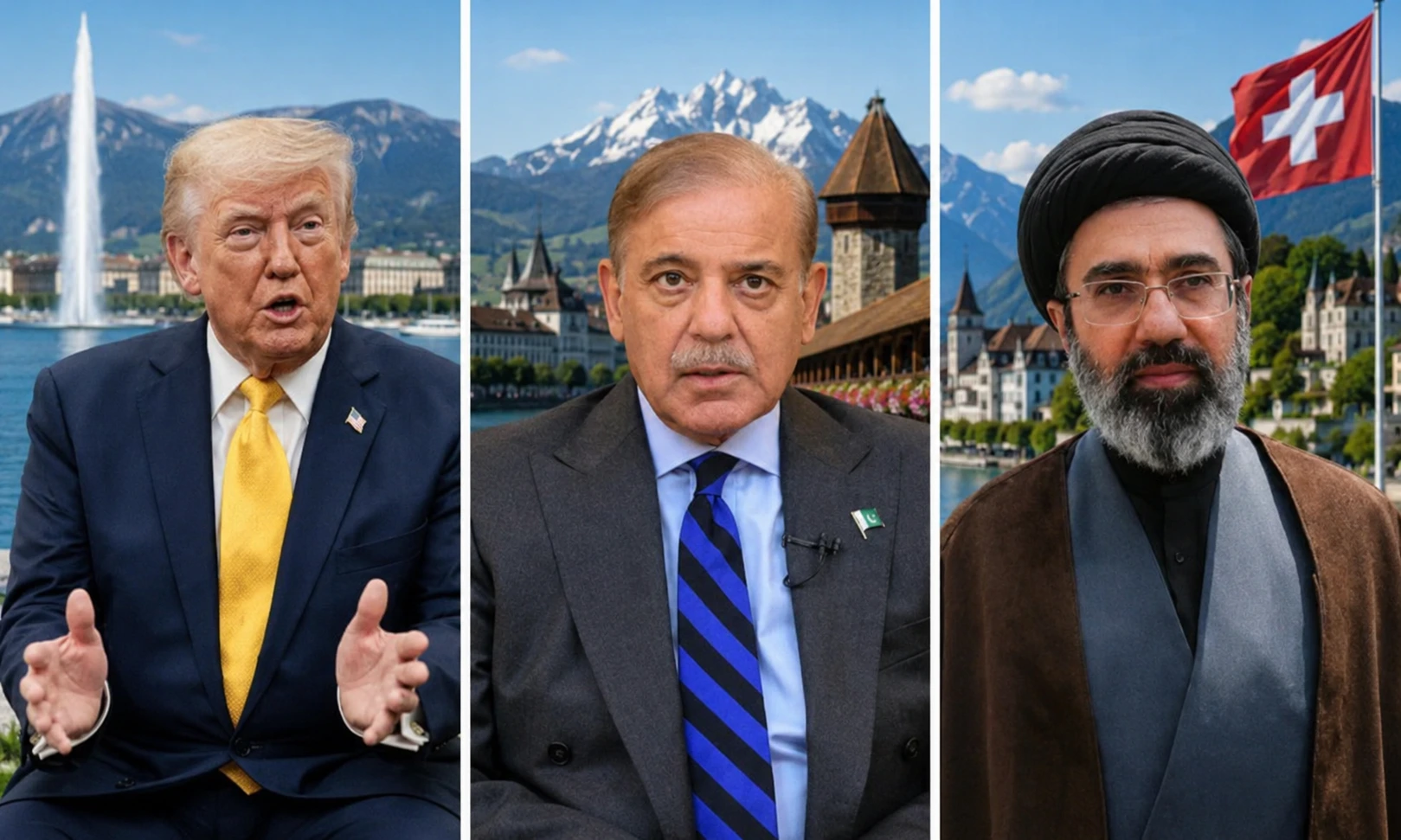 اتفاق السلام الأمريكي الإيراني US Iran Peace Talks بوساطة باكستانية في سويسرا