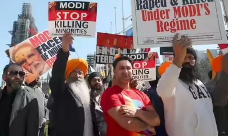 مظاهرة ضد سياسات مودي Protest Against Modi Policies India