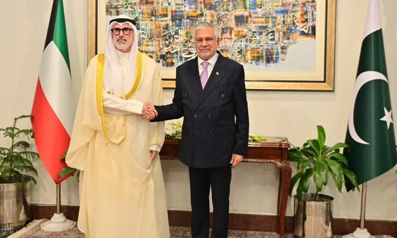 إسحاق دار يستقبل وزير الخارجية الكويتي | Ishaq Dar Meets Kuwait Foreign Minister