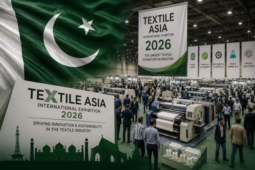 معرض تكستايل آسيا 2026 في لاهور بمشاركة علامات تجارية عالمية - Textile Asia 2026 Lahore Exhibition