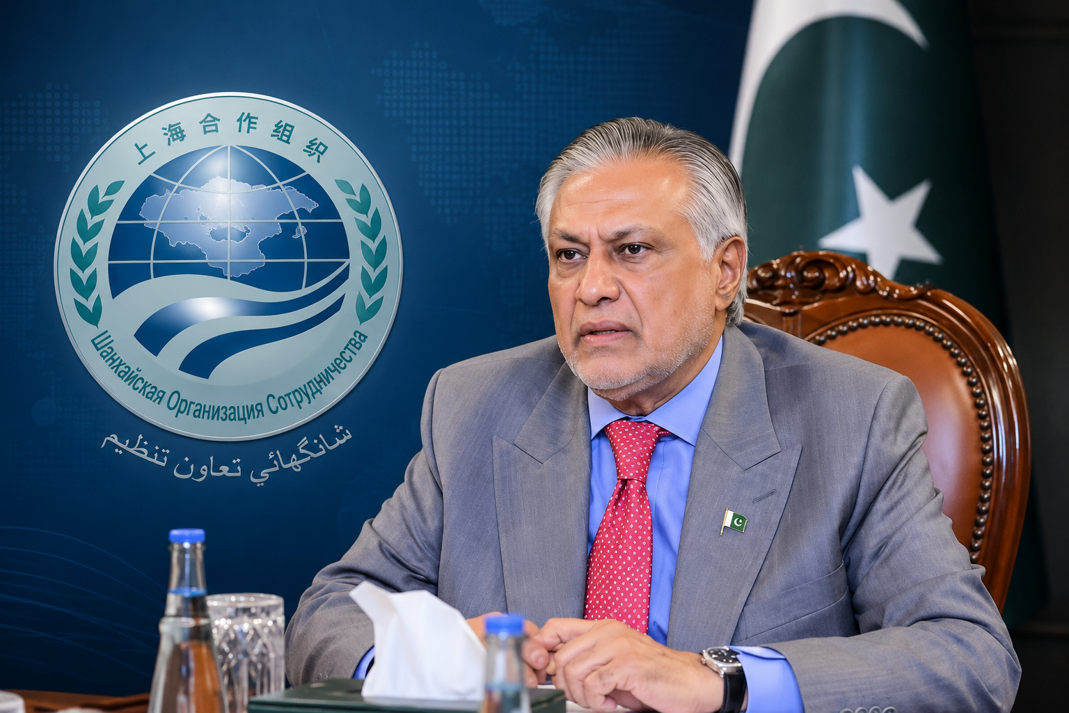 وزير الخارجية الباكستاني إسحاق دار ومنظمة شنغهاي للتعاون Pakistan SCO Ishaq Dar