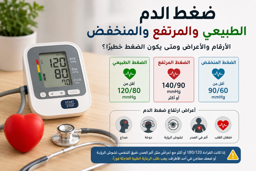 الضغط الطبيعي والمرتفع والمنخفض: الأرقام ومتى يكون الضغط خطيرًا؟