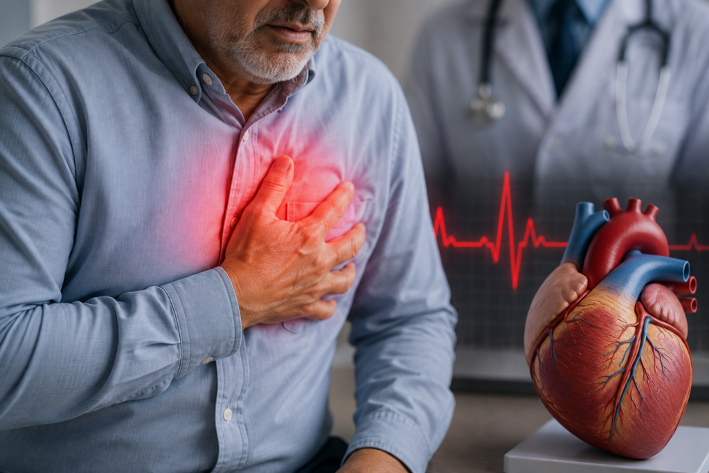 أعراض أمراض القلب والجلطة القلبية وخفقان القلب ومتى تكون خطيرة